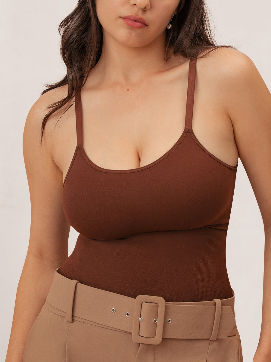 Cami Glow Comfort™ Escote Redondo – Moldeo Suave 24/7