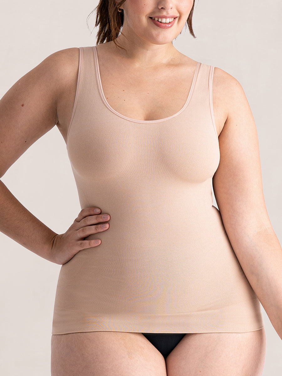 Cami Glow Comfort™ – Tirantes Anchos, Moldeo Suave 24/7
