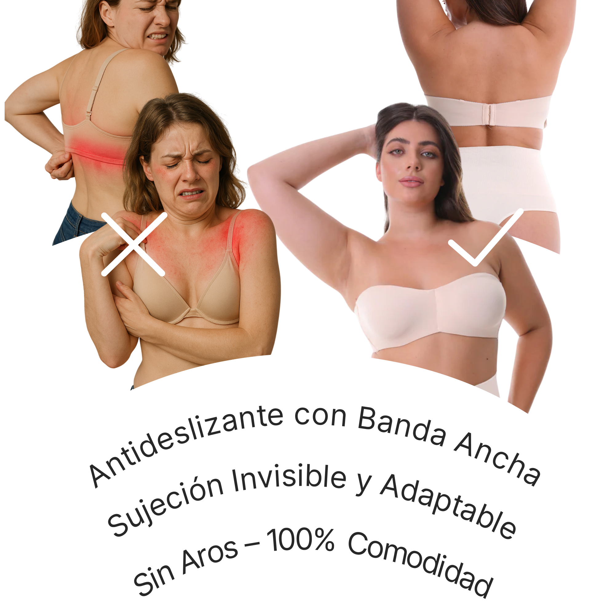 Sujetador Glow Comfort™ Premium - Soporte Completo Sin Tirantes + Regalos