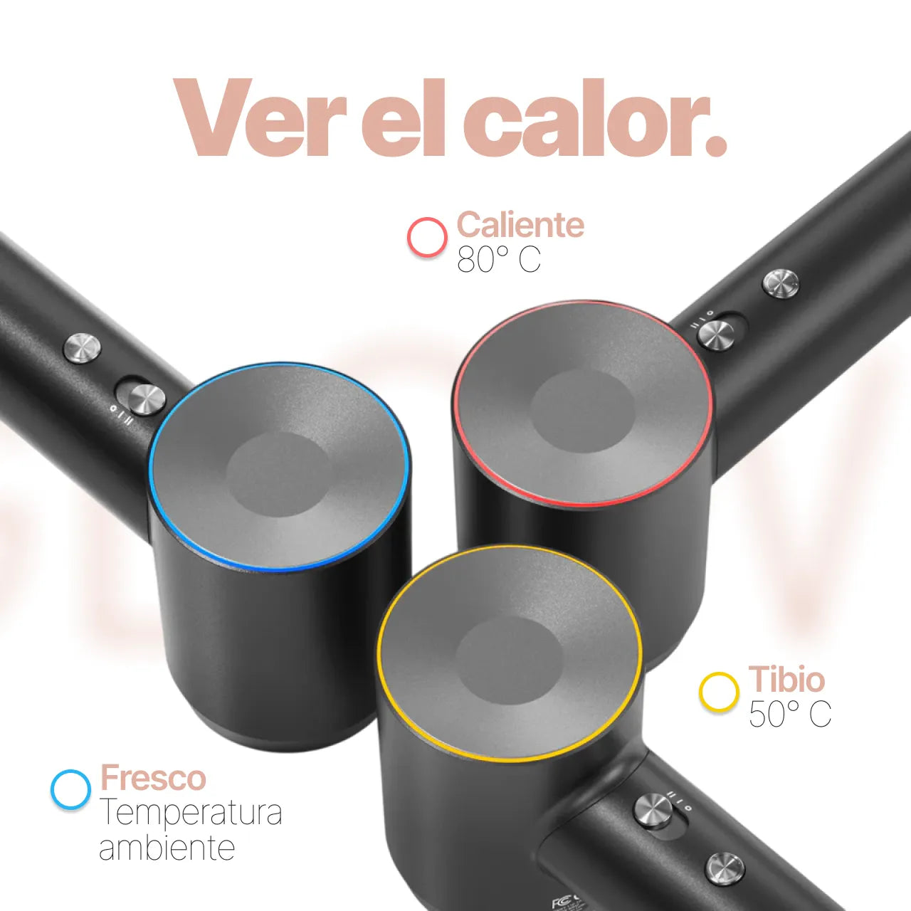 AirGlow™ Secador de Pelo de Alta Velocidad con Tecnología Iónica