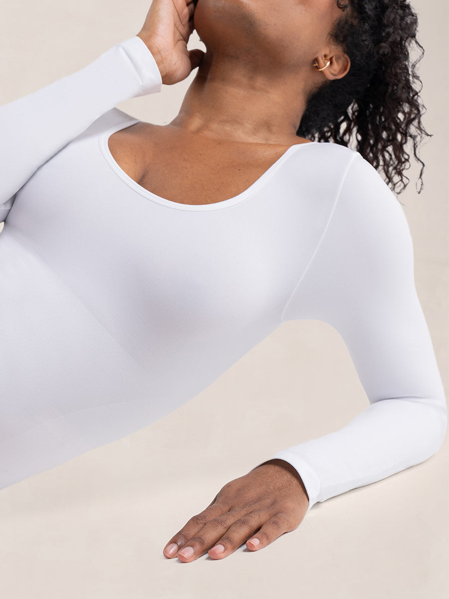 Camiseta Moldeadora de Manga Larga Glow Essentials™ – Comodidad Todo el Día